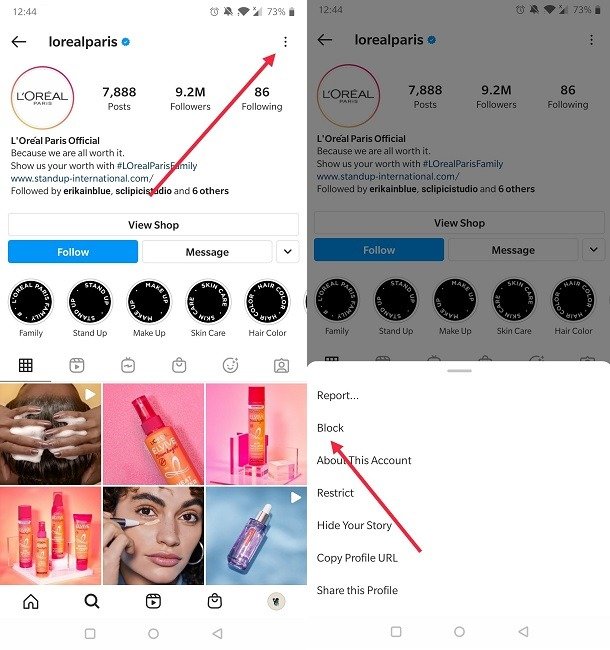 How To Prevent Users Finding You Instagram Block Account