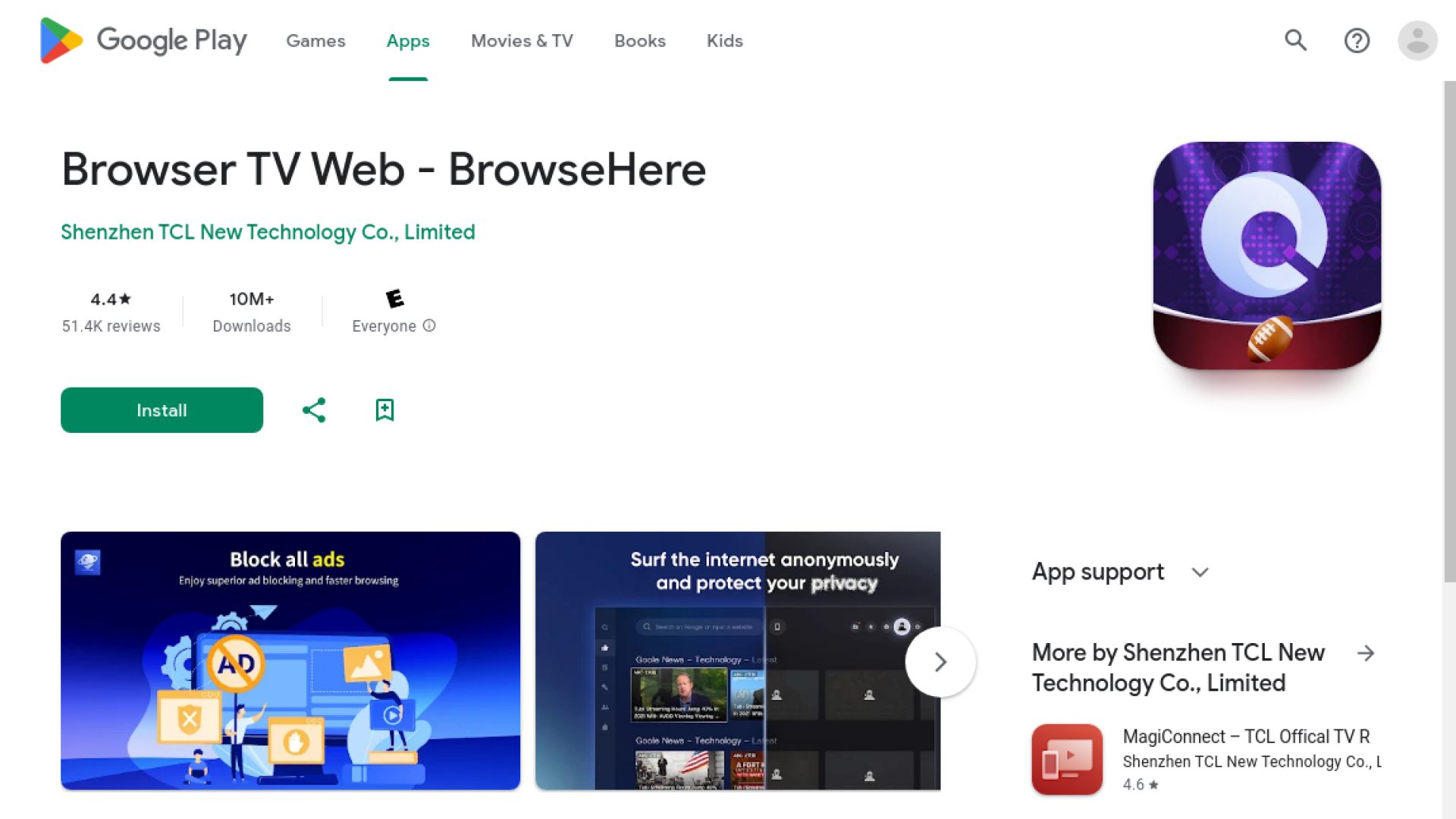 Browser TV Web - BrowseHere